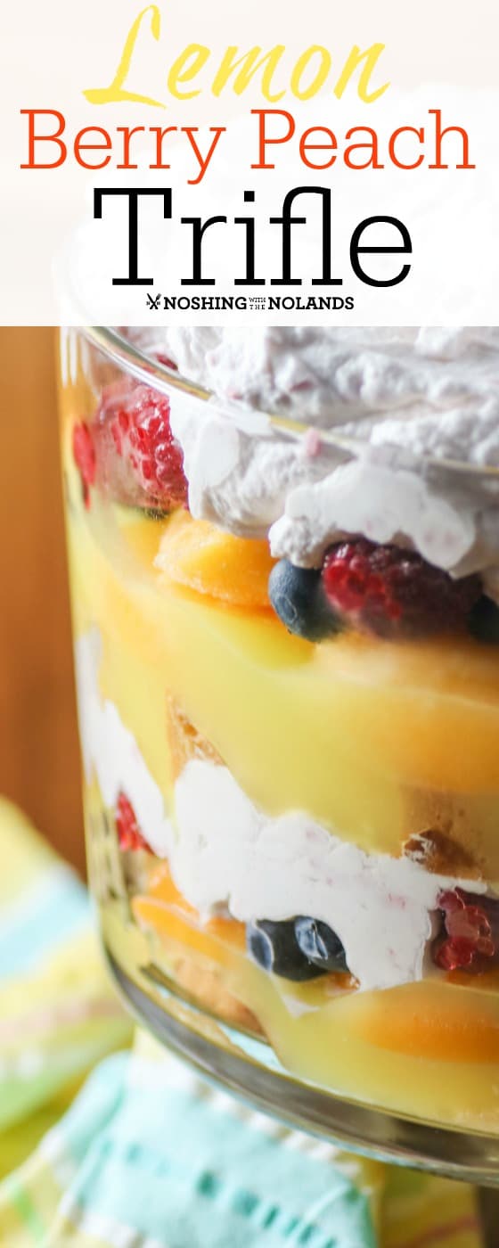 Lemon Berry Peach Trifle