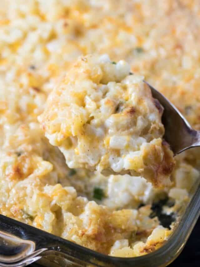 Baked Cheddar Hash Brown Casserole Recipe