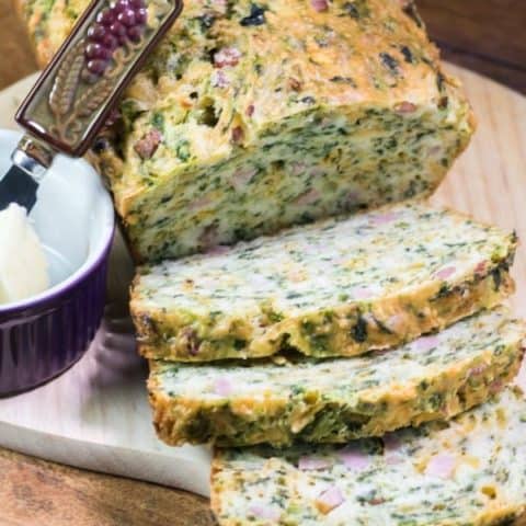 Ham Cheese Spinach Loaf