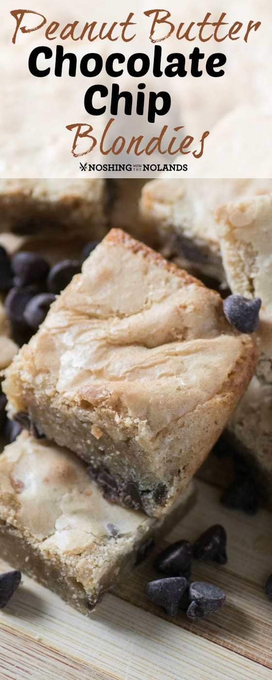 Peanut Butter Chocolate Chip Blondies