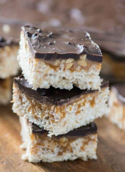 Snickers Rice Krispies Treats hero.