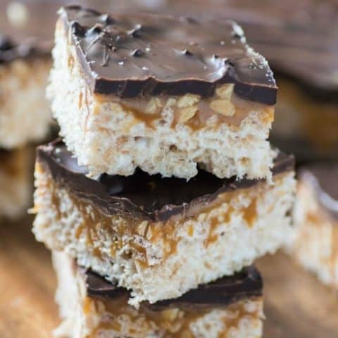 Snickers Rice Krispies Treats