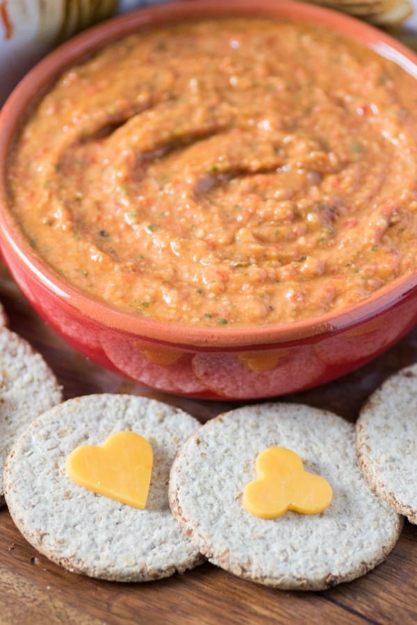 Healthy Roasted Red Pepper Dip