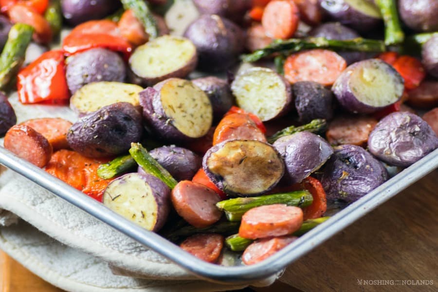 Roasted Sheet Pan Potatoes and Sausage