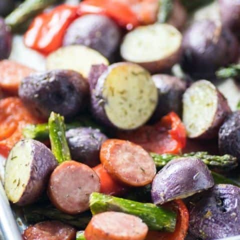 Roasted Sheet Pan Potatoes and Sausage