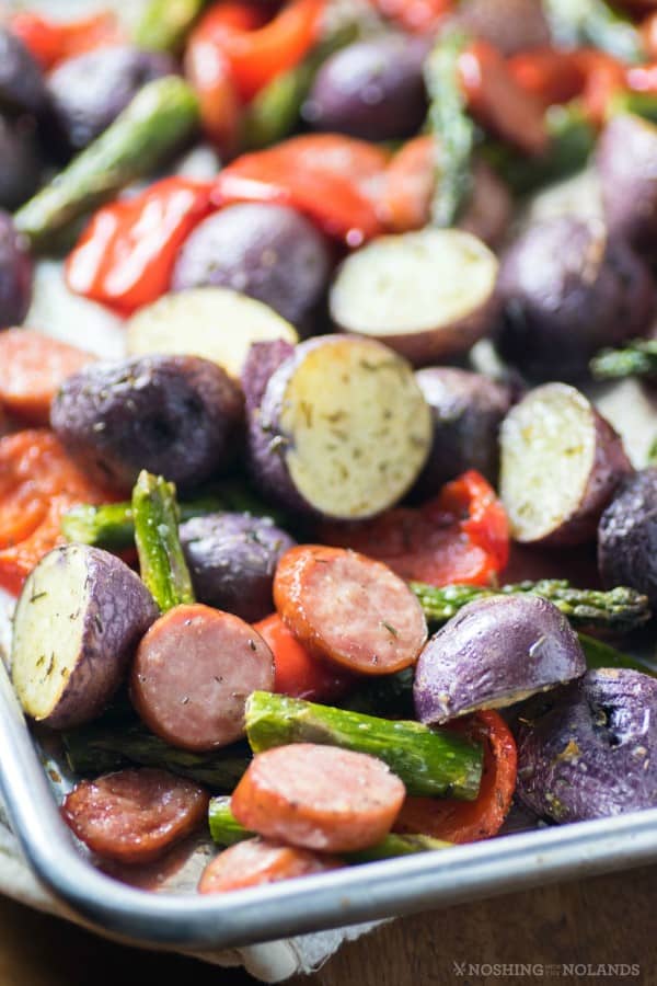 Roasted Sheet Pan Potatoes and Sausage