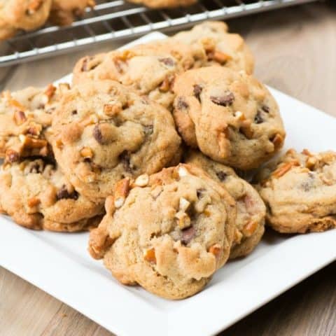 Chocolate Chip Pretzel Caramel Cookies