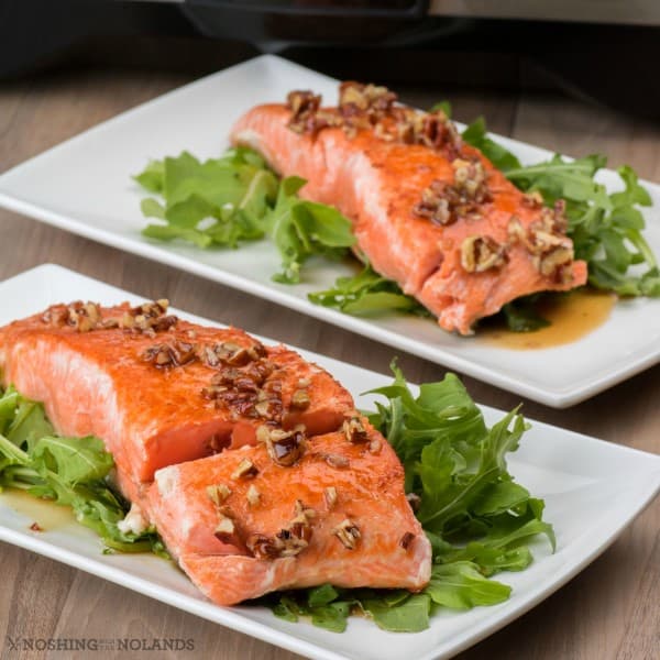 Maple Bourbon Pecan Salmon