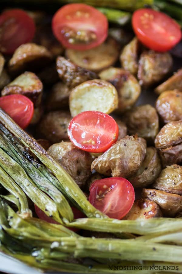 Roasted Potato Appetizer with Green Goddess Dip