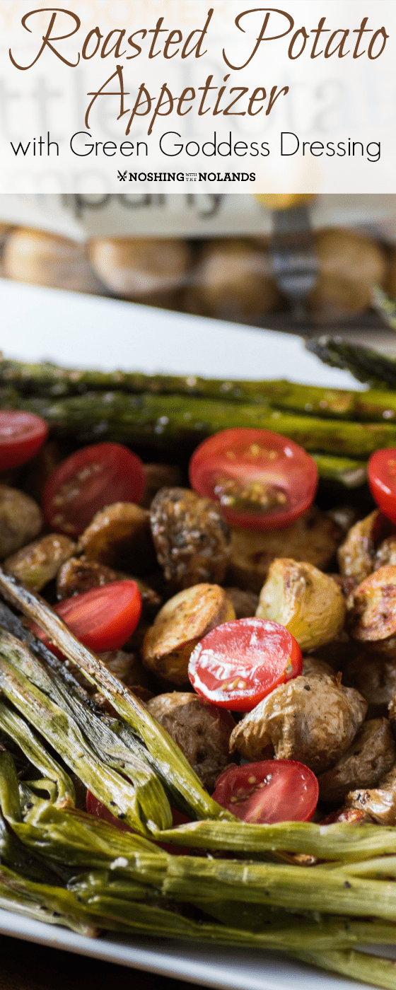 Roasted Potato Appetizer with Green Goddess Dip