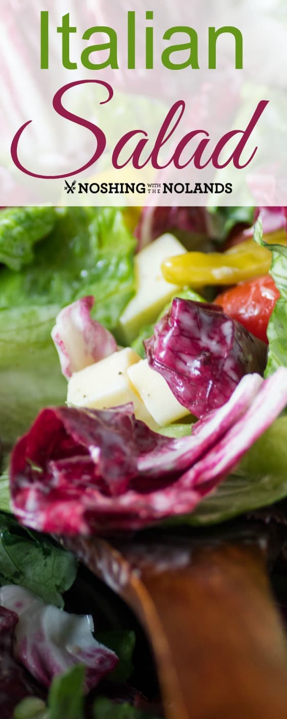 Italian Salad with Creamy Italian Dressing