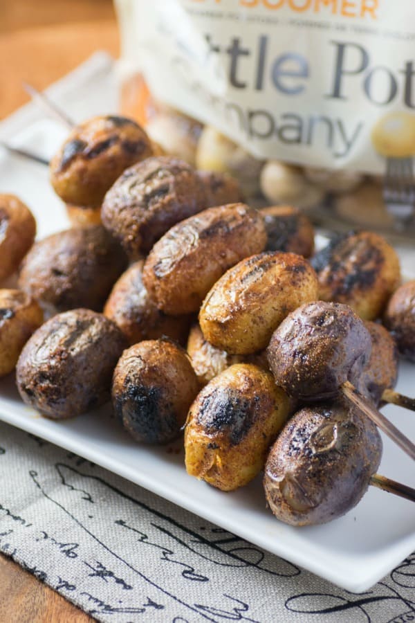 Mesquite BBQ Skewered Potatoes