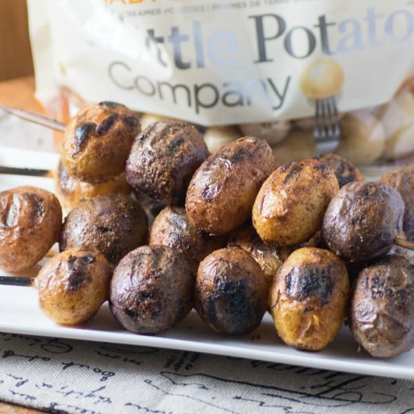 Mesquite BBQ Skewered Potatoes