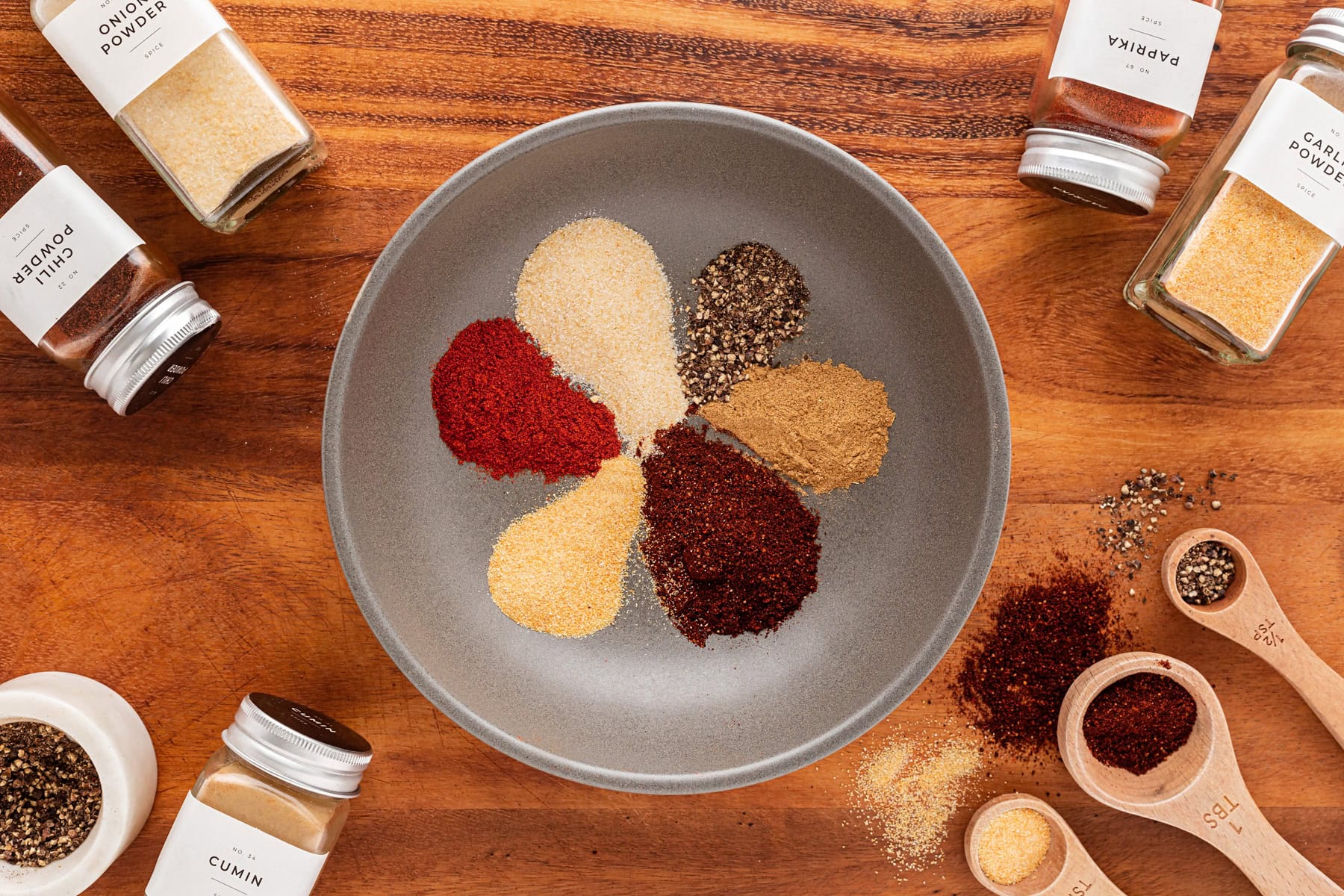 Spices in a bowl. 