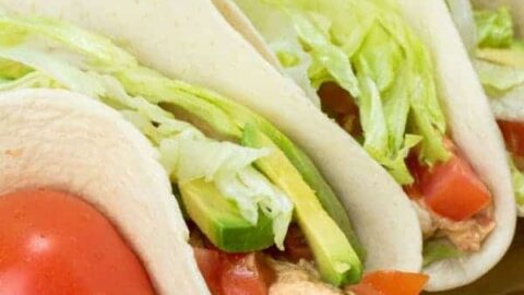 Slow Cooker Chicken Cheese Tacos