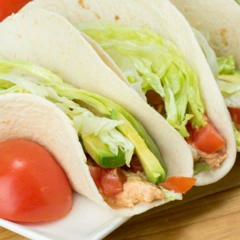Slow Cooker Chicken Cheese Tacos