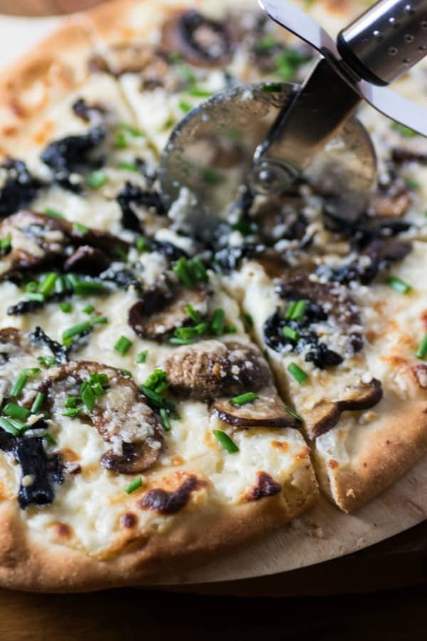 Three Mushroom Pecorino Truffled Flatbread