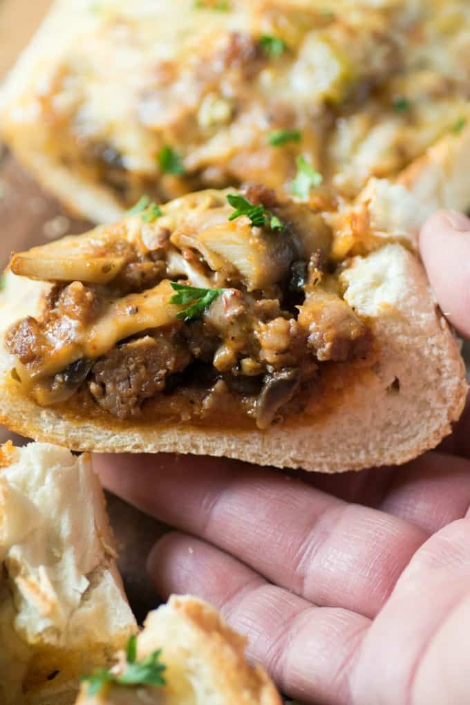 Cheesy Sausage Stuffed Bread