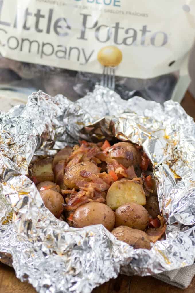 Chicken and shop potato foil packets