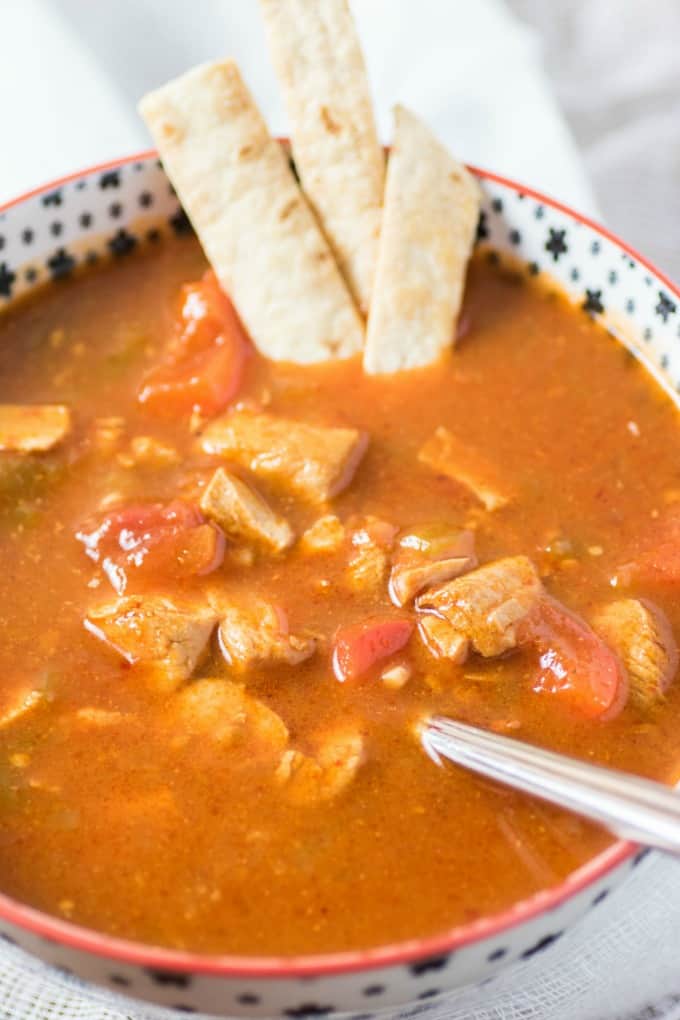 Slow Cooker Tortilla Soup