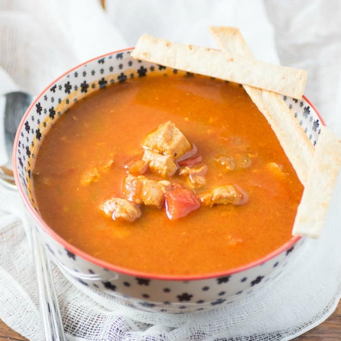 Slow Cooker Tortilla Soup