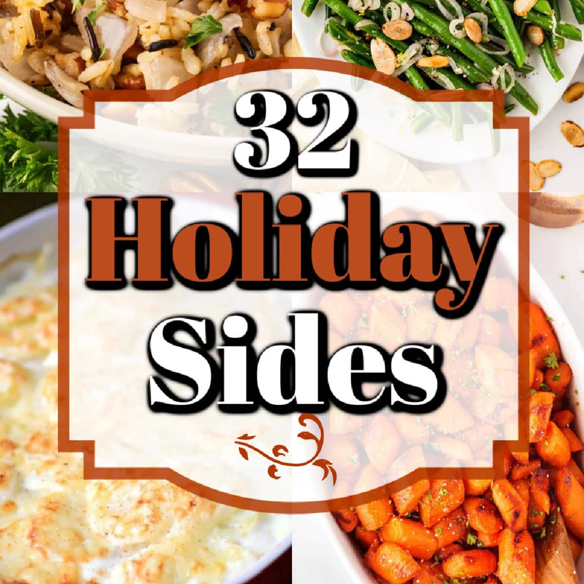 Square photo of the 32 Holiday Sides Banner. 