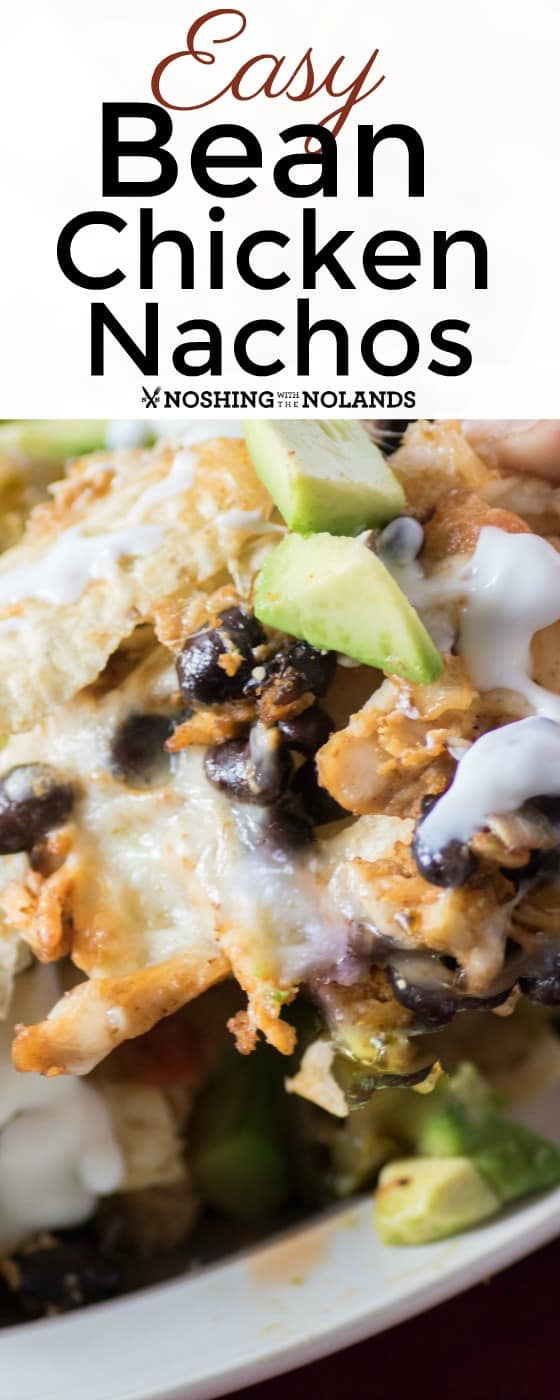 Easy Bean Chicken Nachos