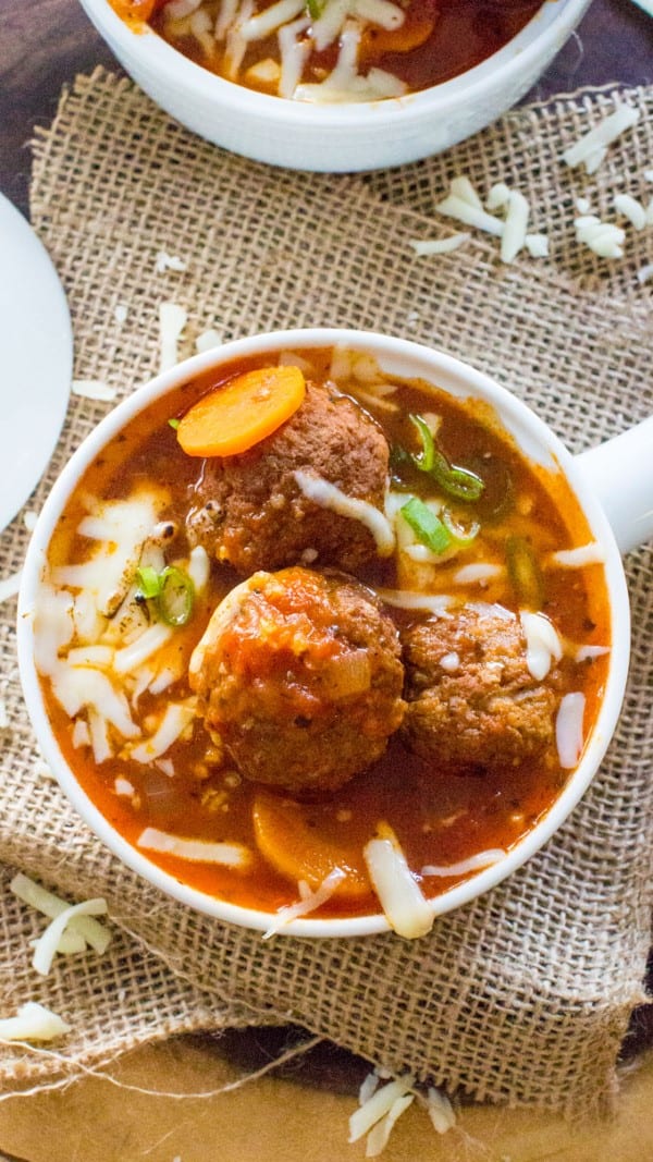 Meatball Soup in a bowl