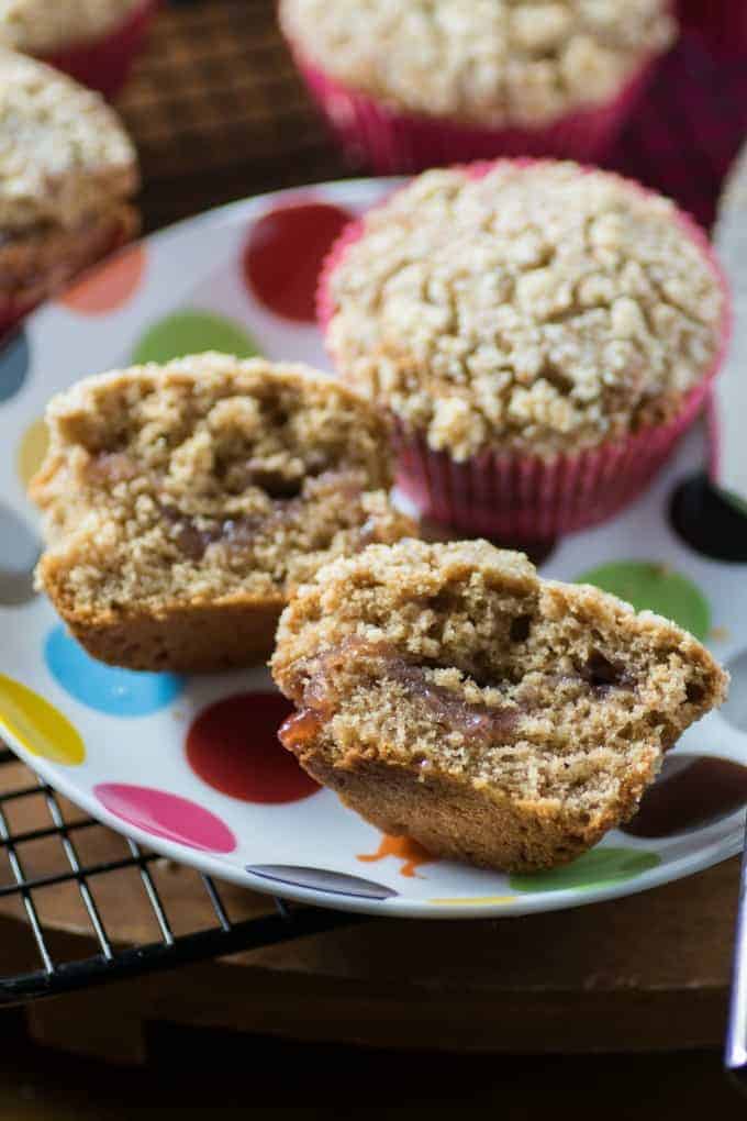 Peanut Butter and Jam Muffins