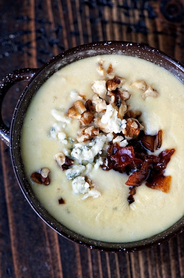 Pear, Onion and Gorgonzola Soup