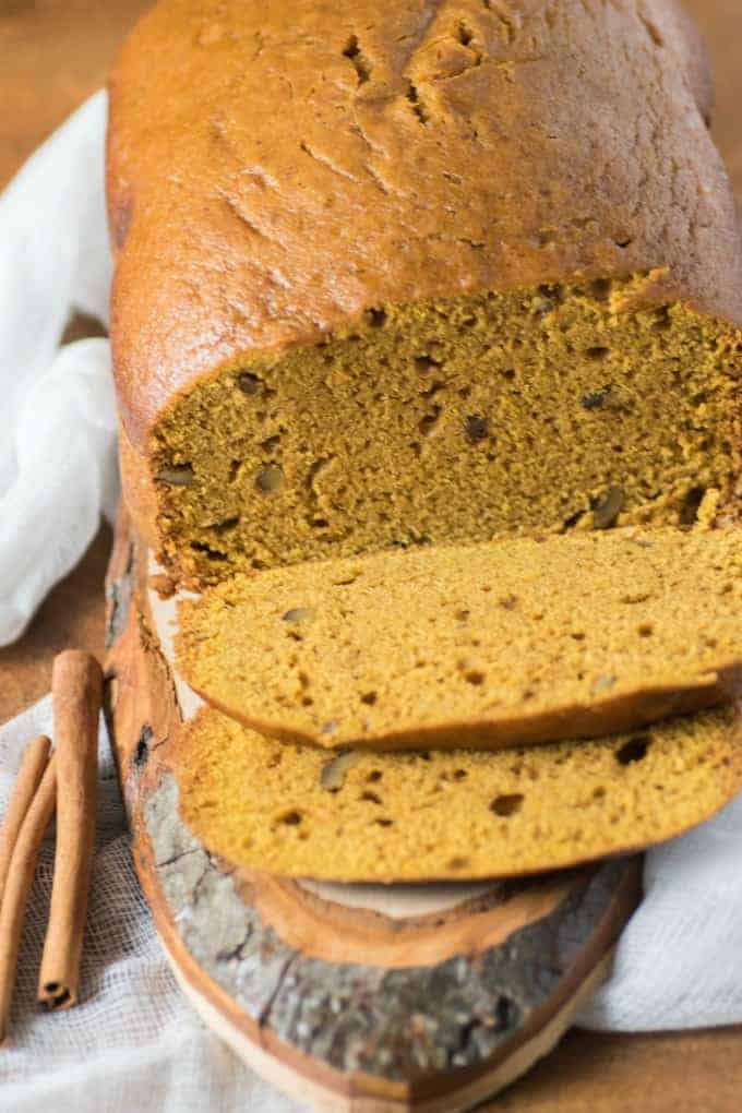 Bread Machine Pumpkin Pie Spice Loaf