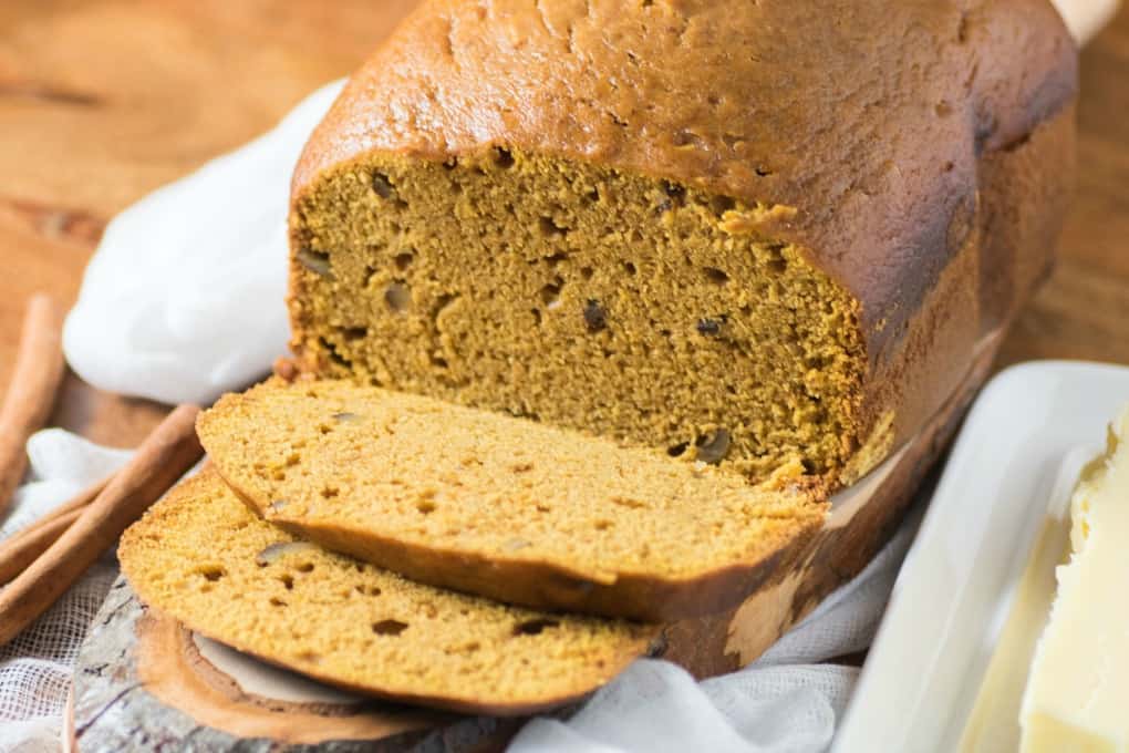 Bread Machine Pumpkin Pie Spice Loaf