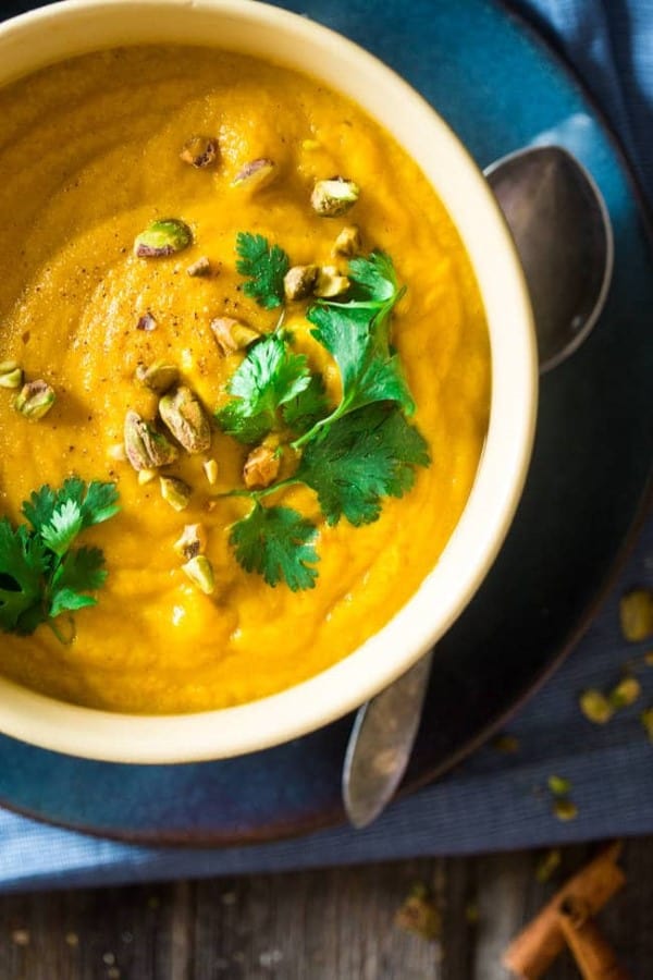 Moroccan Cauliflower Soup with Carrots
