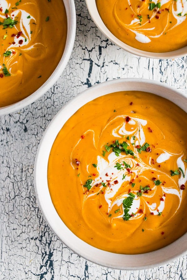 Creamy Red Lentil Carrot Soup