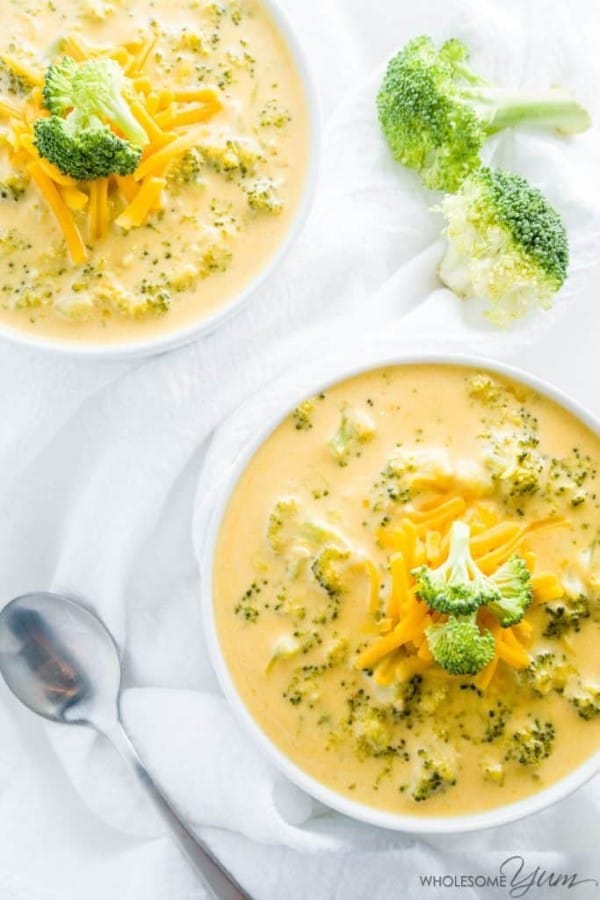 Broccoli Cheddar Soup in a Bowl