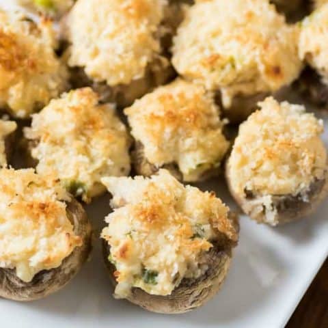 Crab Stuffed Mushroom Caps