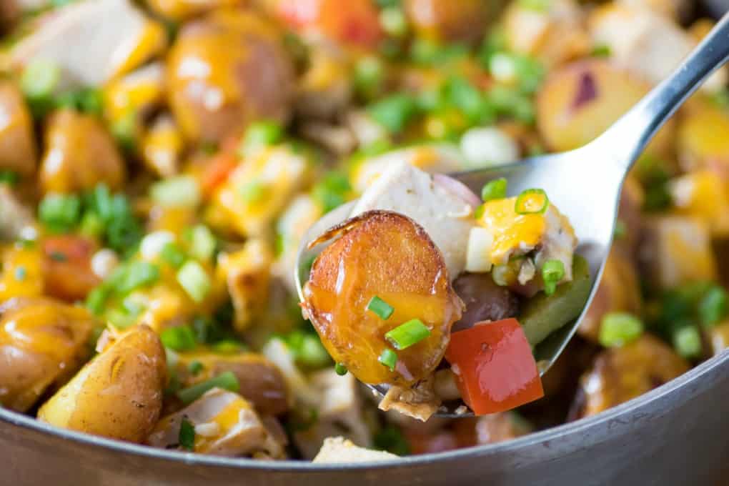 Leftover Turkey Potato Hash