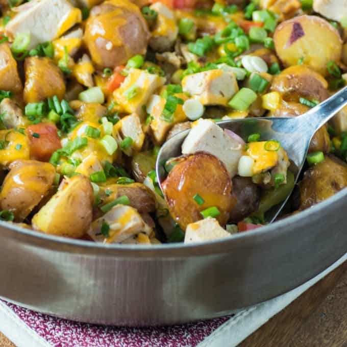 Leftover Turkey Potato Hash