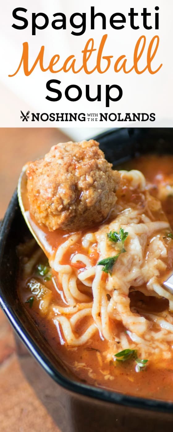 Spaghetti Meatball Soup