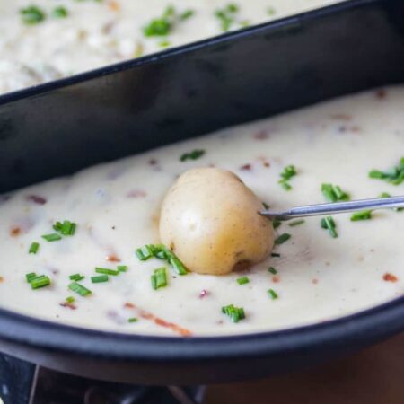Baked Potato Fondue - Noshing With the Nolands
