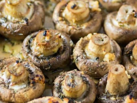 Garlic Butter Roasted Mushrooms