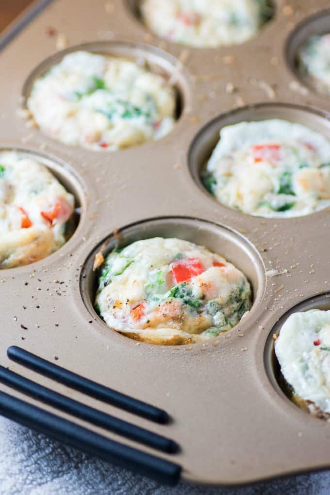 Cheesy Egg White Breakfast Cups