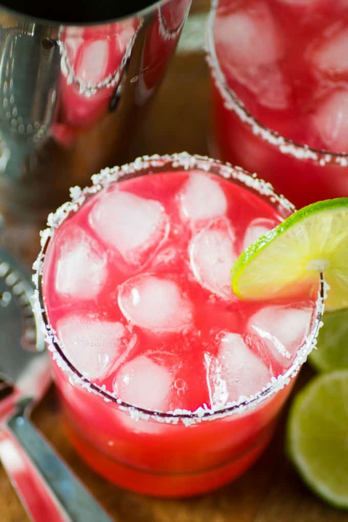 Rhubarb Margaritas