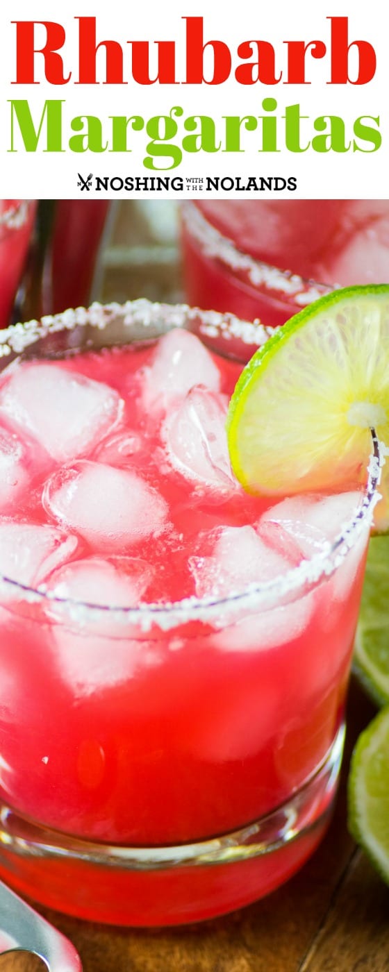 Rhubarb Margaritas