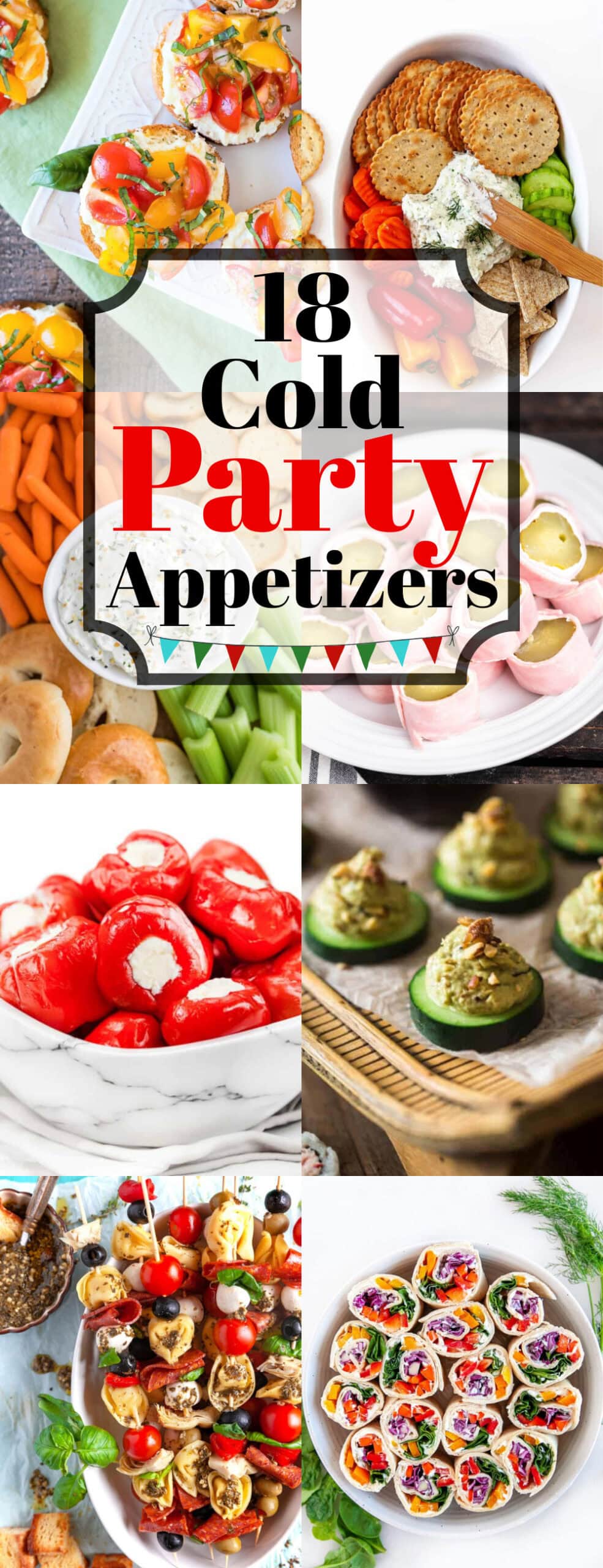 18 Easy Cold Party Appetizers Pin. 