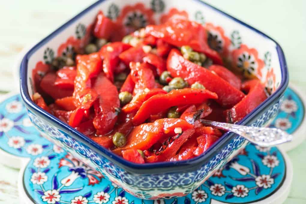 Marinated Roasted Red Peppers