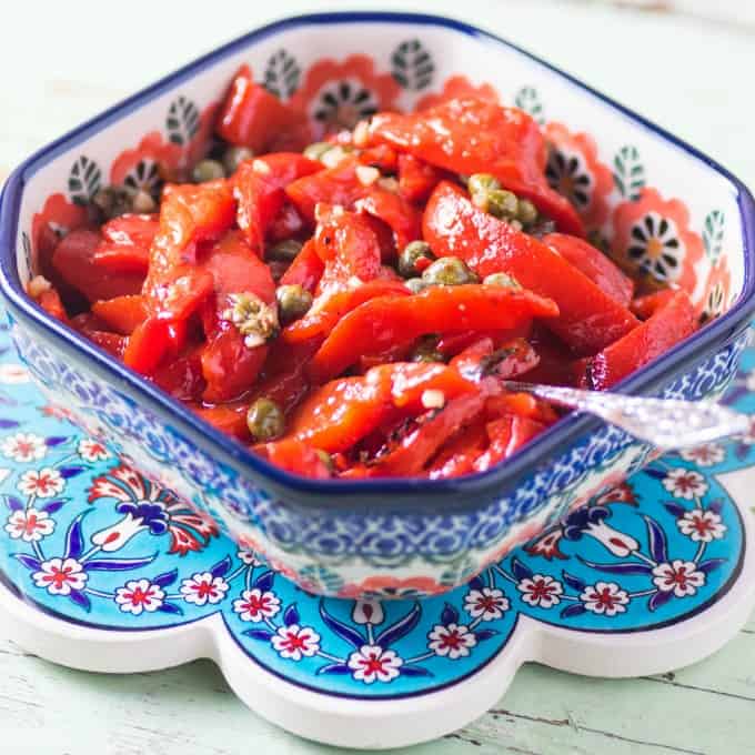 Marinated Roasted Red Peppers