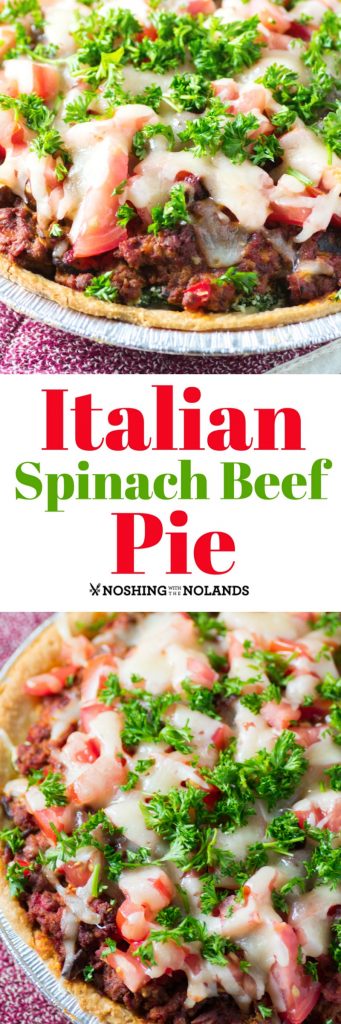 Italian Spinach Beef Pie is like a lasagna but easier!