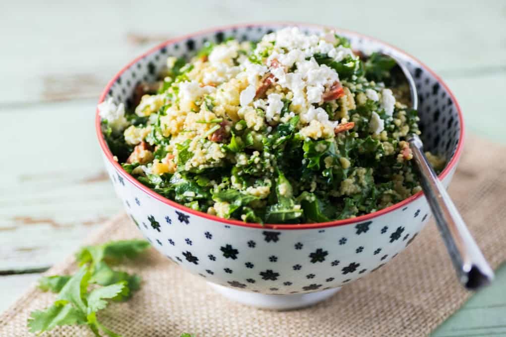 Kale, Cilantro, and Chorizo Tabbouleh