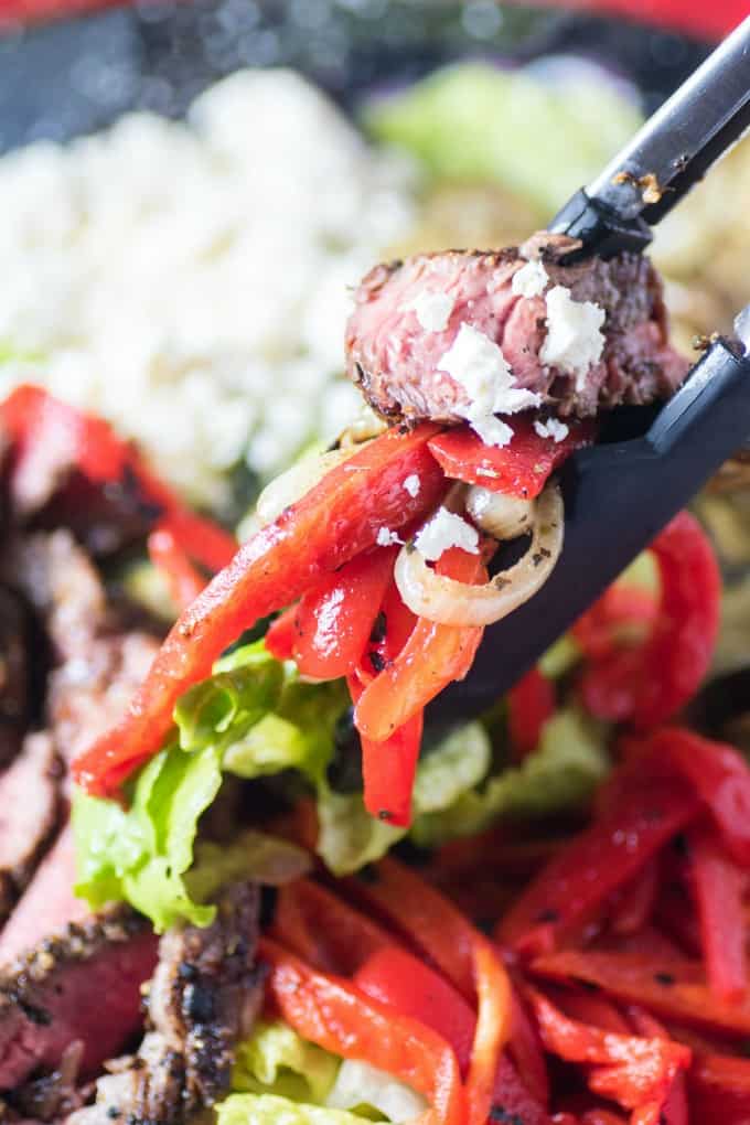 Mediterranean Steak Salad